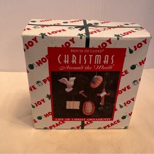 House of Lloyd Around the World Life of Christ Christmas Ornaments Set Vintage‎